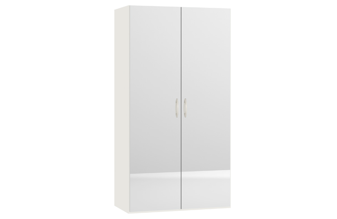 Optimum Drehtürschrank 2-Türig mit Spiegel H195cm