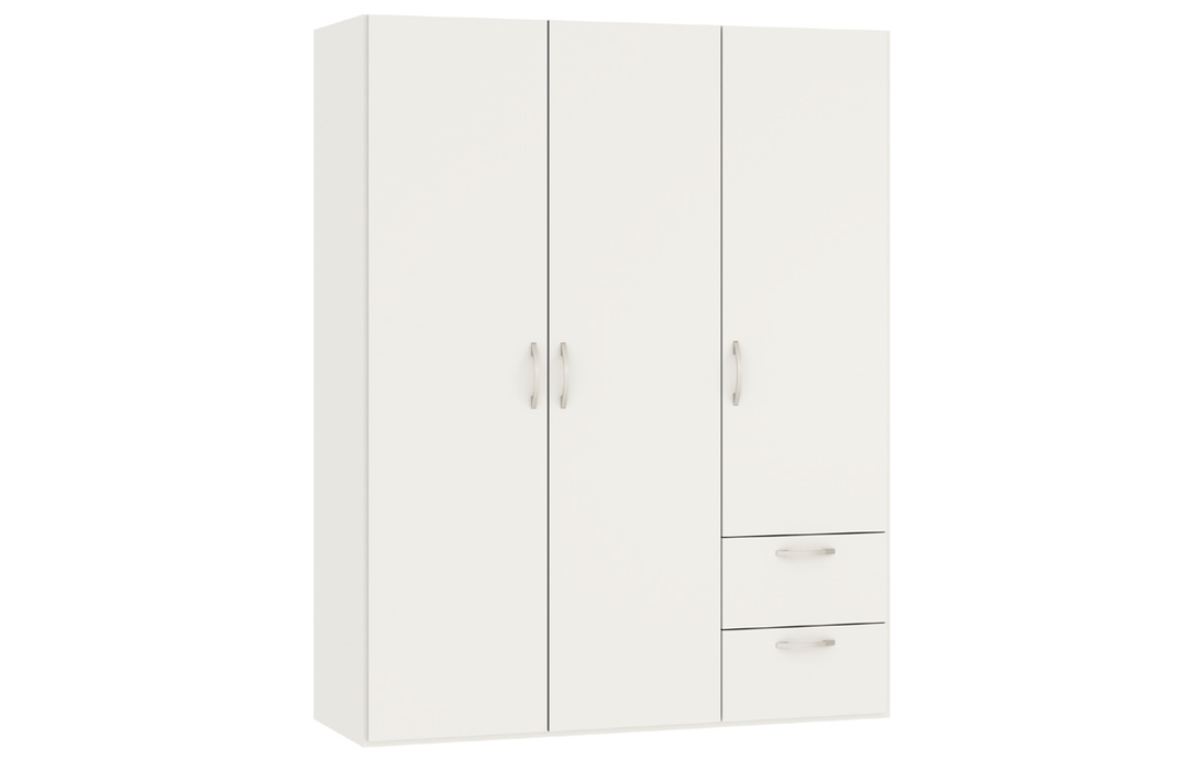 Optimum Drehtürschrank 3-türig mit 2 Schubladen H 195 cm