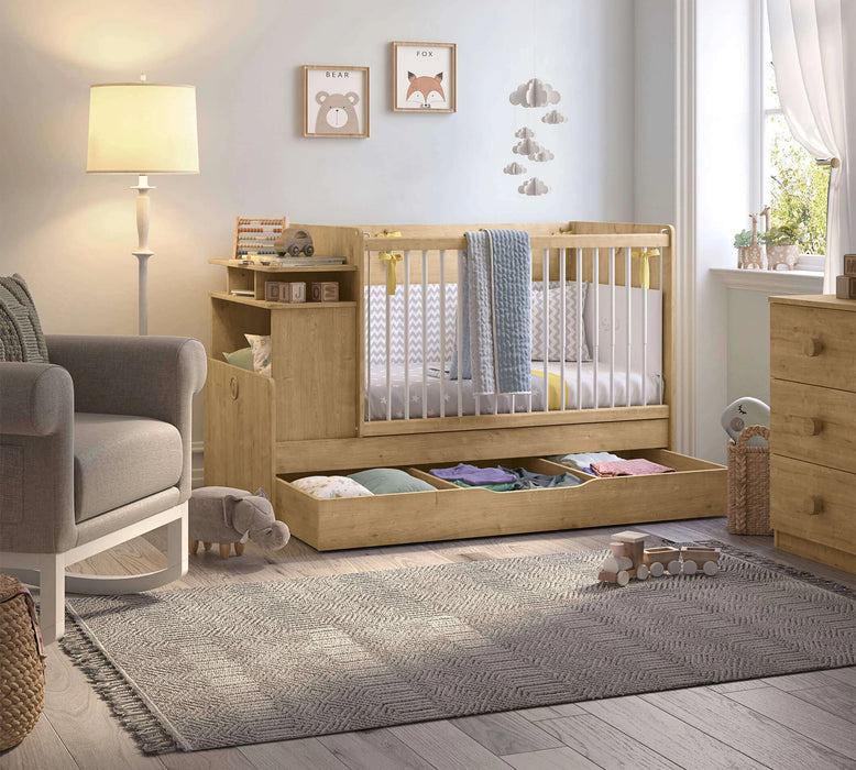 Mocca Baby Unterbett Schublade 70 x 145 cm