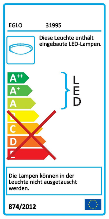 Roncade Wand-/Deckenleuchte LED chrom