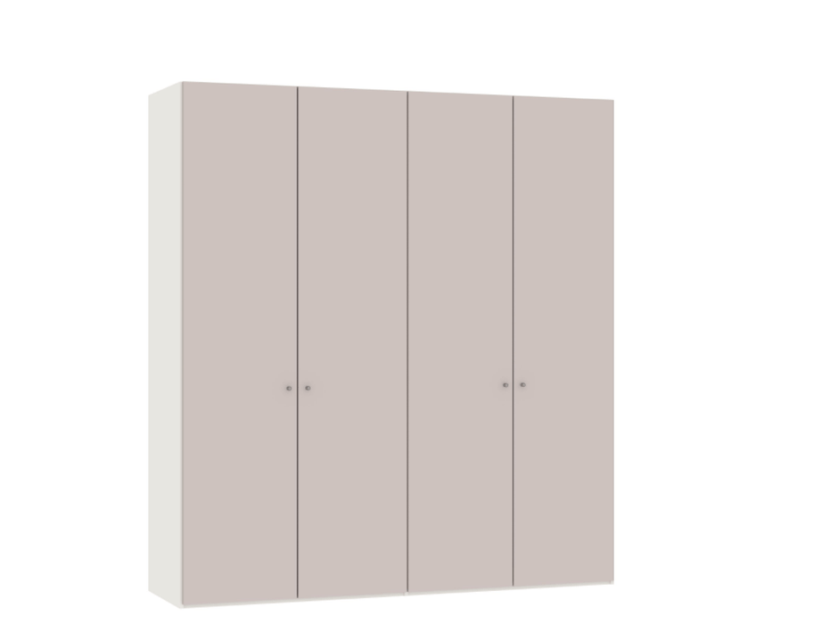 Optimum Drehtürschrank Glas << Rose Quartz >> matt