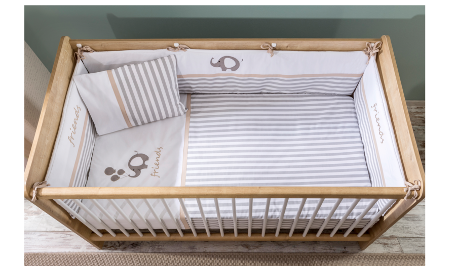 Mocca Babybett-Einlage  80 x 130 cm 6-teilig