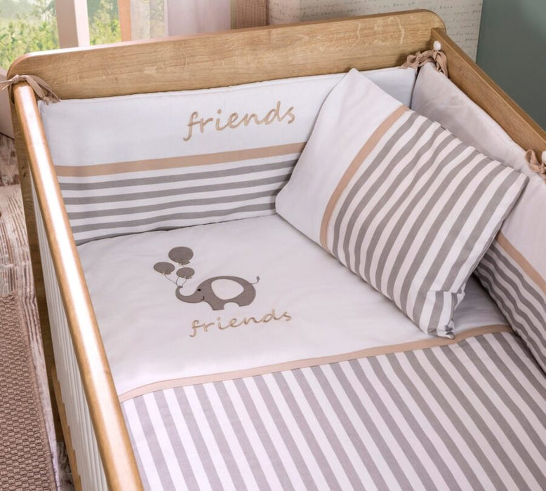 Mocca Babybett-Einlage  80 x 130 cm 6-teilig