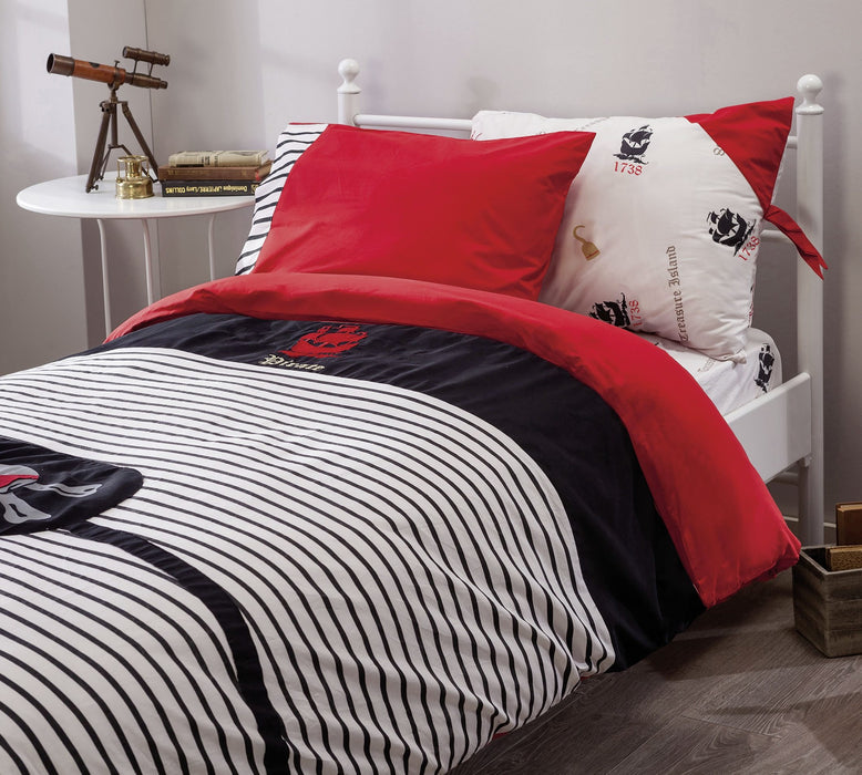 Duvet-Set Pirat 160-220 cm 4-teilig