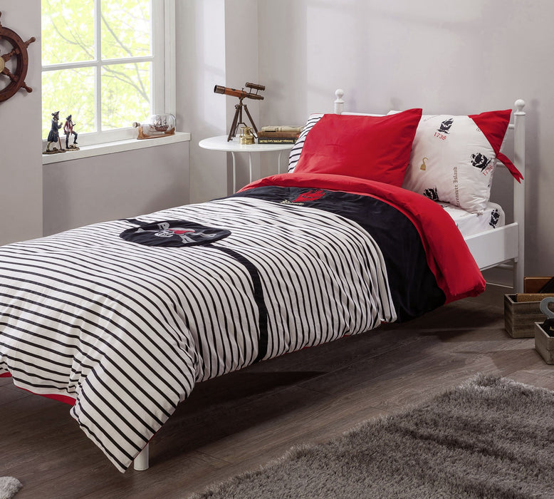 Duvet-Set Pirat 160-220 cm 4-teilig