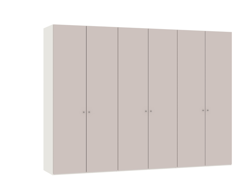 Optimum Drehtürschrank Glas << Rose Quartz >> matt