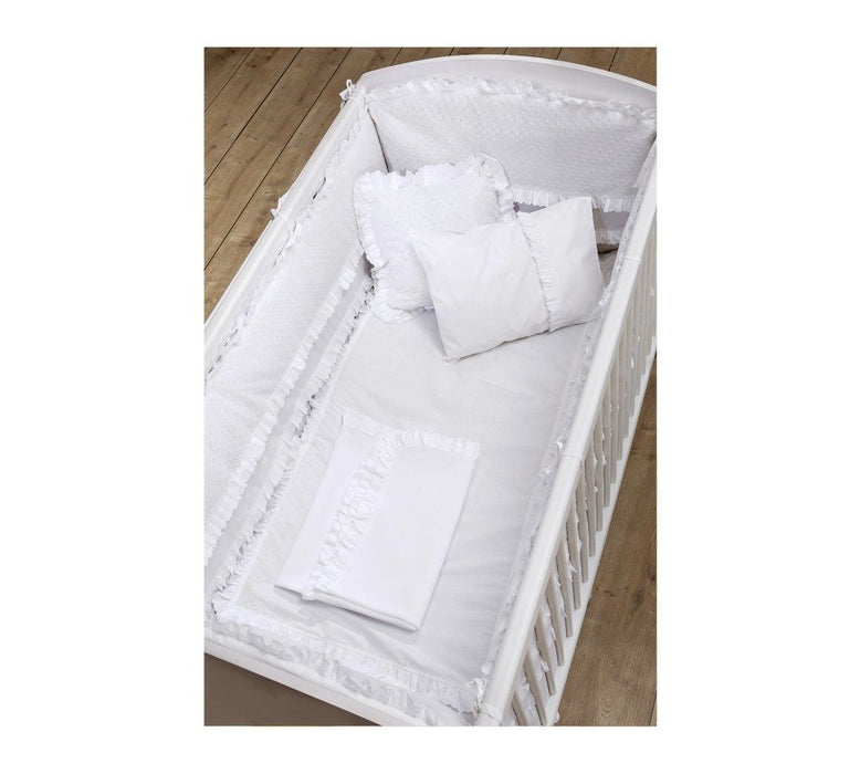 White Babybett-Einlage 70 x 130 cm 9-teilig