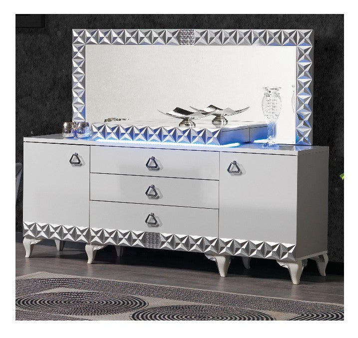 Alyans LED Sideboard mit Spiegel