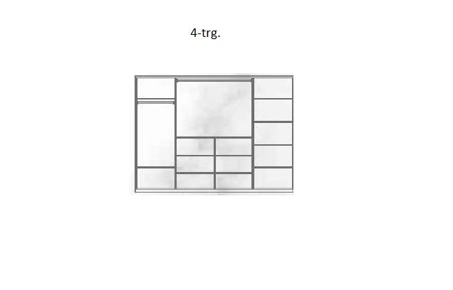 Bodrum Drehtürschrank 4-trg.