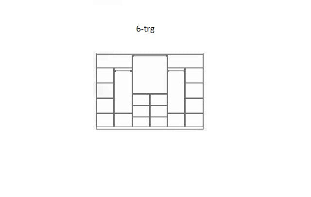 Bodrum Drehtürschrank 6-trg.