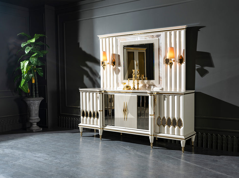 Diamond Sideboard MDF Marmor Optik