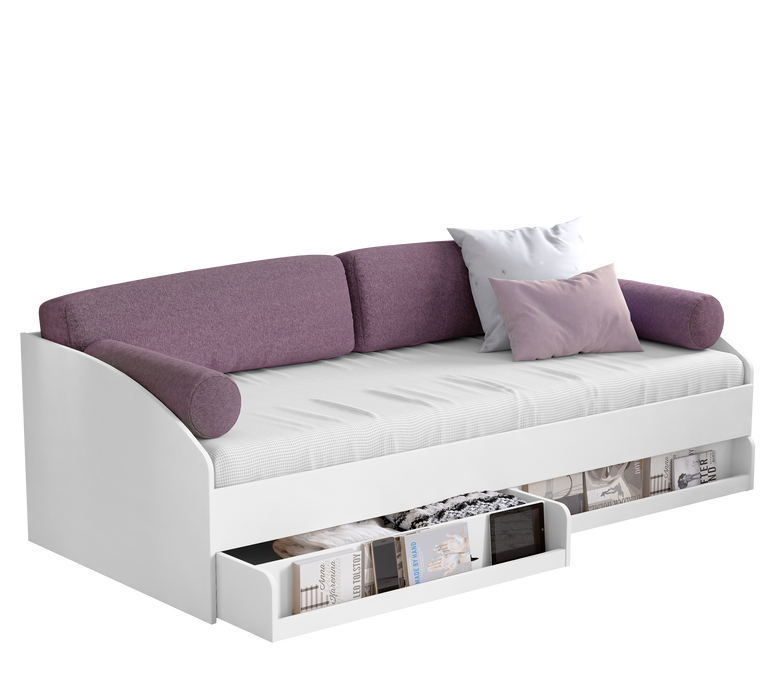 Daybed Schublade weiss 100x92cm